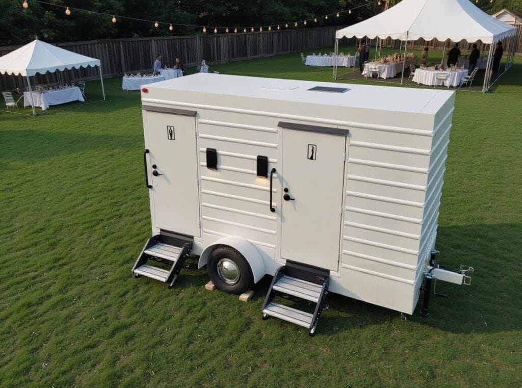 Baby Shower Restroom Rentals 4 BirdseyeLushLeftShot