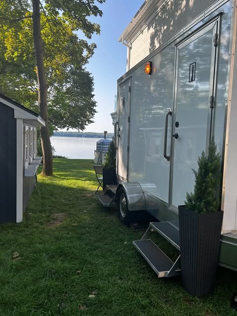 Toiluxe restroom rental by lake