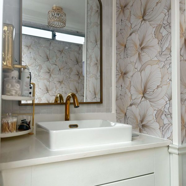 Homepage 36 Well lit vanity area inside a luxury mobile restroom trailer for events and weddings